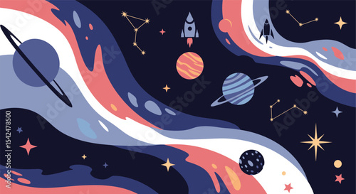 A Journey Through Cosmic Realms A Celebration of Space Stars and Planets