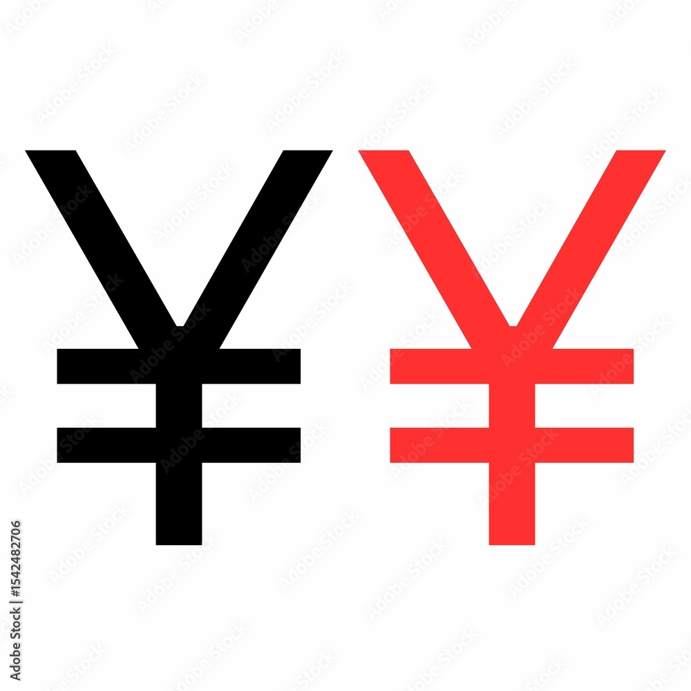 Obraz premium japanese yen symbol, yen symbol, yen icon