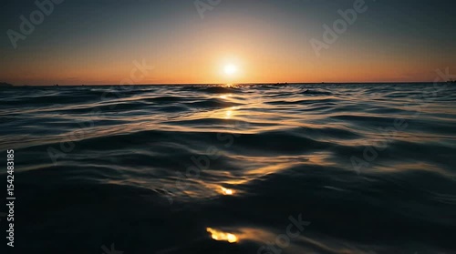 sunset over the sea