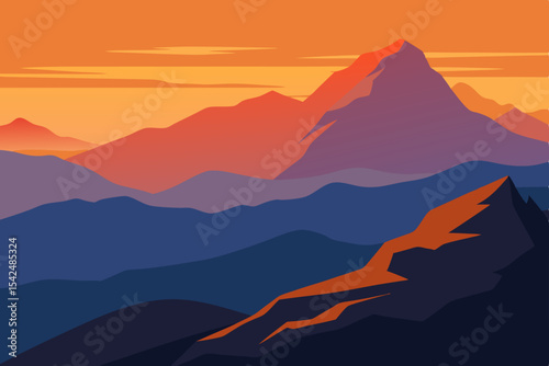 mountain landscape with mountains
