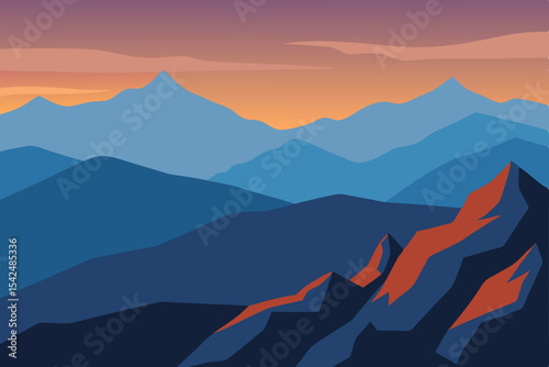 mountain landscape with mountains