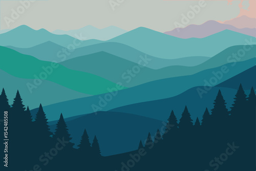 mountain landscape in the mountains