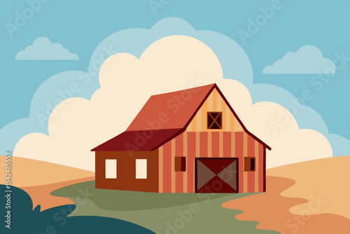 farm house in the mountains