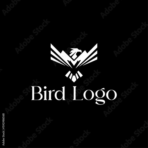 simple eagle logo vector design illustration.