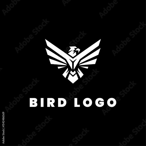 simple eagle logo vector design illustration.