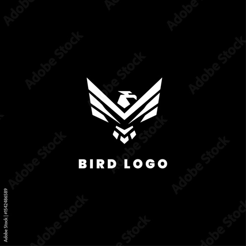 simple eagle logo vector design illustration.