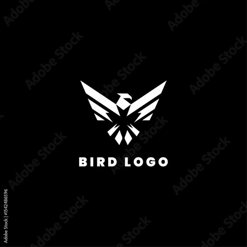 simple eagle logo vector design illustration.