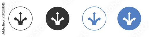 Flexibility icon collection for app in black and blue colors