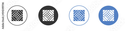 Mosquito net icon collection for app in black and blue colors