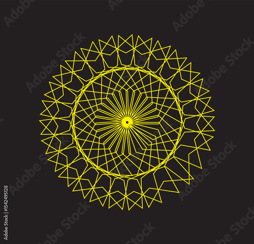 abstract background with round ornament
