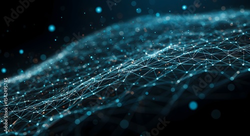 Abstract Digital Network - Interconnected Data Visualization