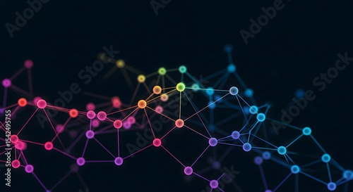 Rainbow Connection: Abstract Network of Interconnected Nodes