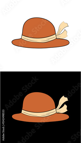 vector head brown with transparent design