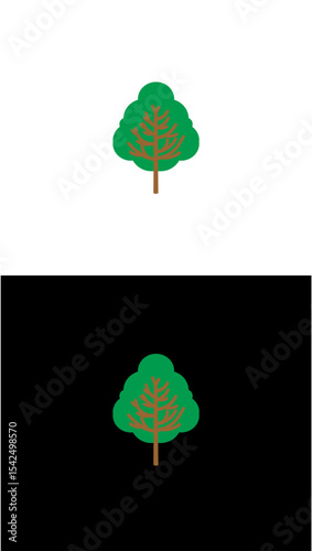 vector leaf tree symbol design illustration tree