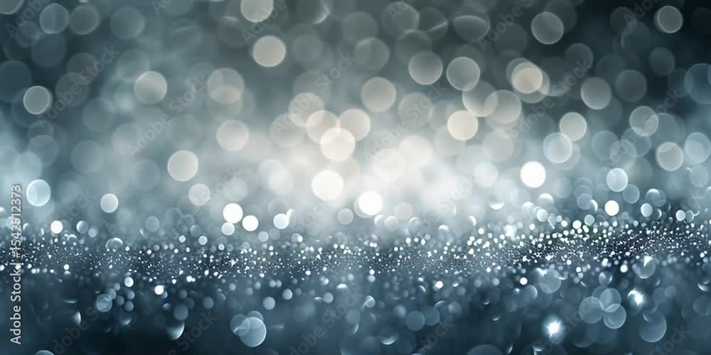 Silver Bokeh Effect with Animation