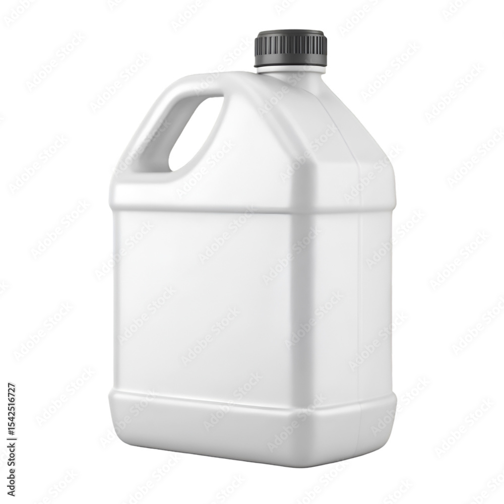 White Gallon Jug with Black Cap 3 D Render Isolated White Gallon Jug with Black Cap 3 D Render Isolated