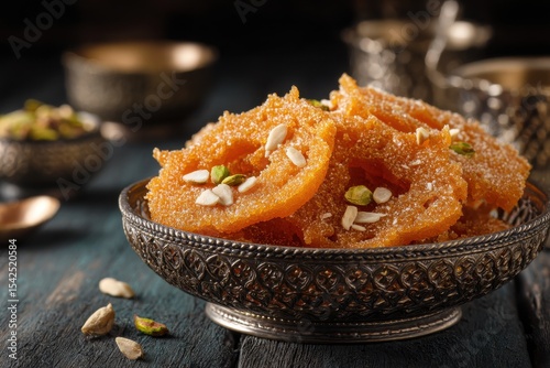 Ghevar is a crispy Indian sweet from Rajasthan made with refined flour sugar ghee and nuts
