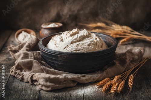 The bread leaven is active Sourdough starter The idea of a nutritious diet