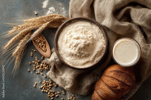 Yeast activated with milk and butter dry yeast on milk bread making process