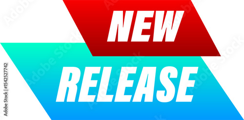 New Release Banner Label Sign Vector Design
