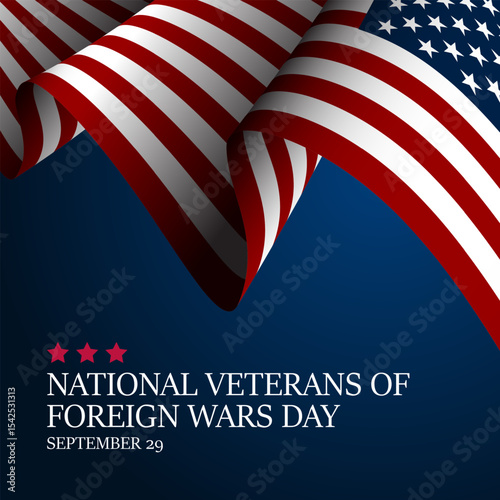 National Veterans Of Foreign Wars Day Background Vector Illustration