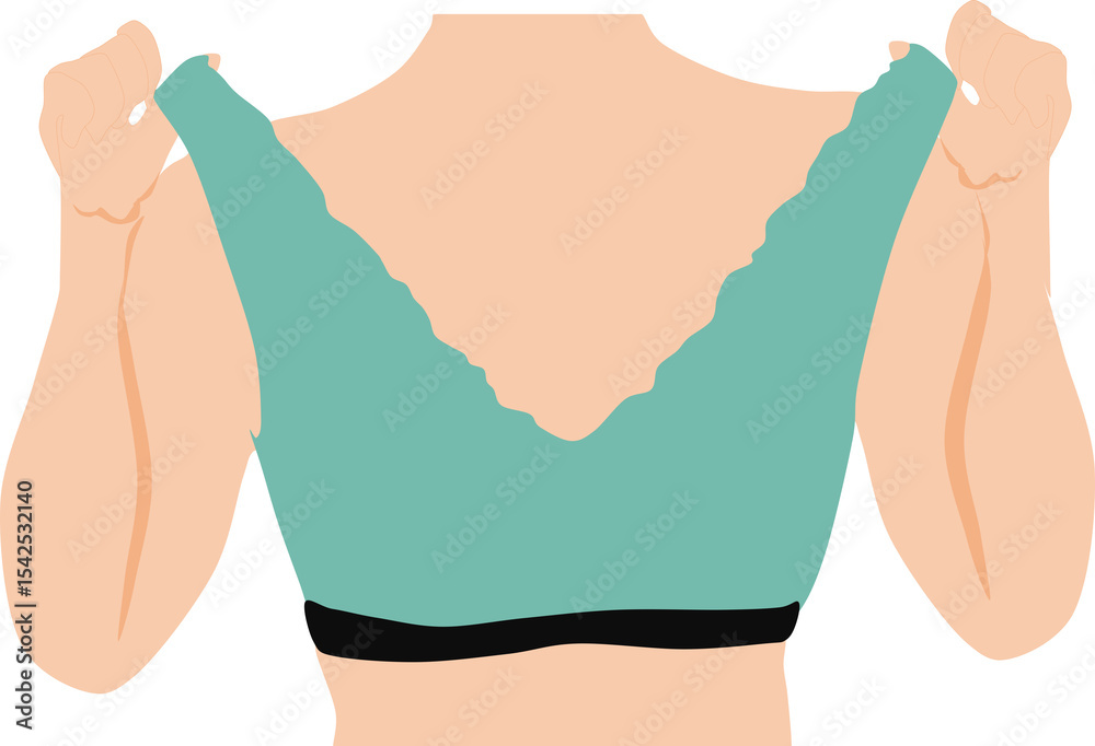 Obraz premium 下着のイラスト