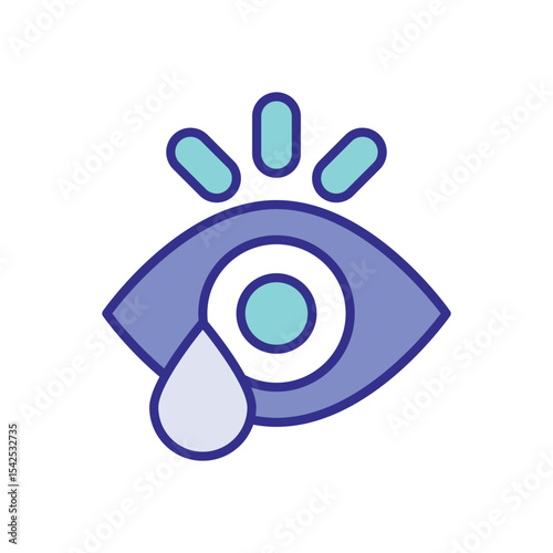 Tear icon vector
