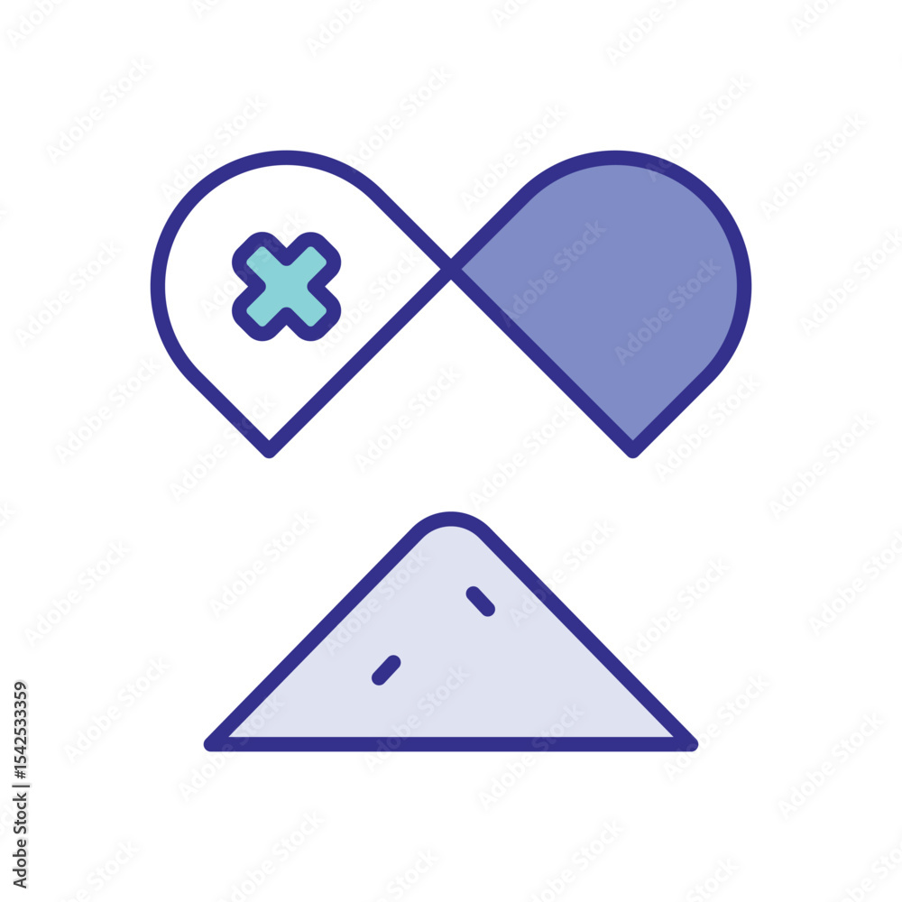 Fototapeta premium Composition icon vector