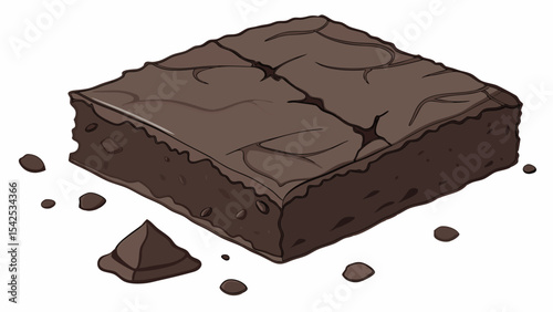 Decadent Chocolate Brownie A Delicious Treat
