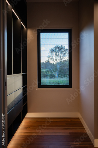empty room with window