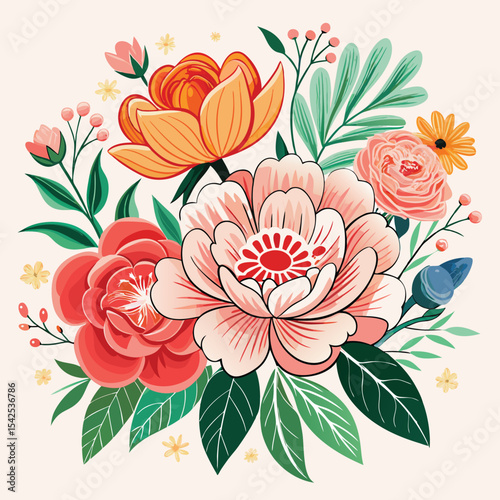 The watercolor drawing of flowers in this set is a big floral illustration set. Stock PNG clip art