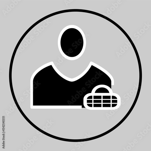 Customer avatar icon with globe for global user.