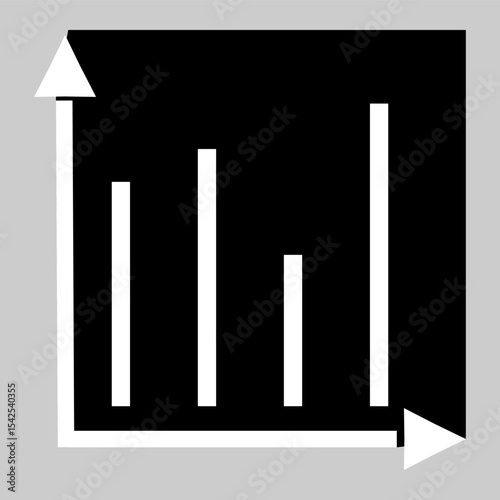 Black vertical bars icon inside square background.