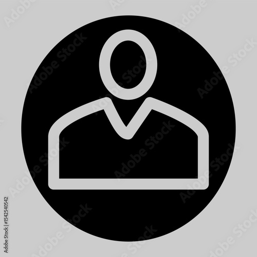 Circular male profile avatar for user interface.