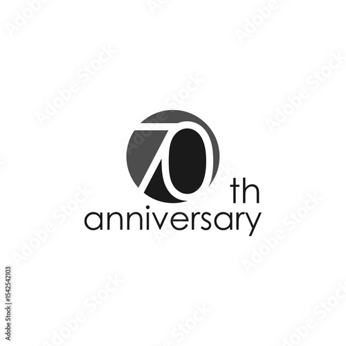 anniversary logo design, 70th anniversary, symbol, icon, party, logo design for 70th anniversary, vector, success, illustration, birthday, symbol, background, year, congratulations, greeting, invitati