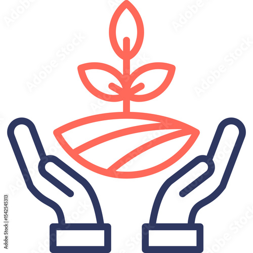 Environmental Awareness line color icon