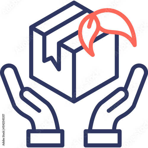 Organic Product line color icon