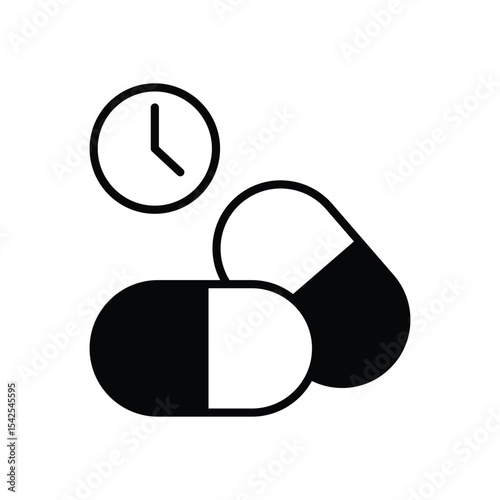 Time Receipt icon vector