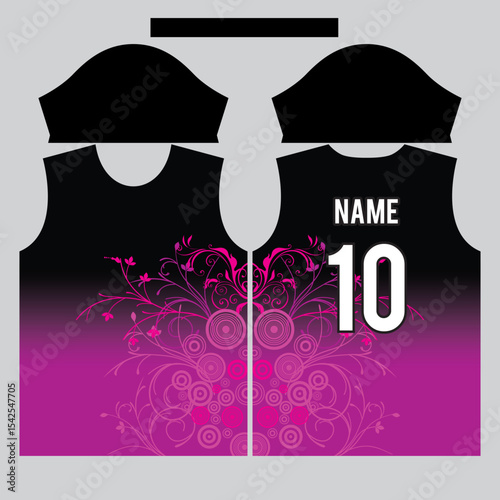 T-shirt design with flower