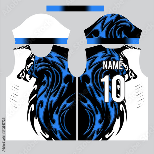 blue wolf t-shirt design