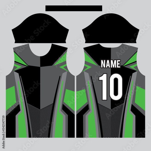 lead green and black t-shirt