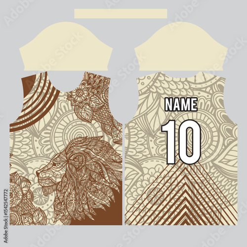 lion mandala t-shirt design