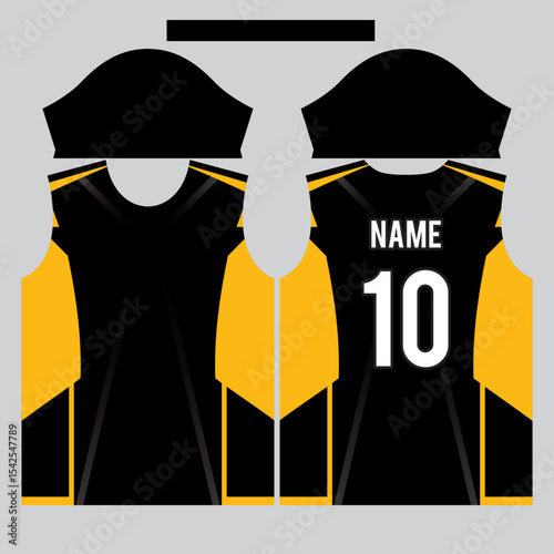 yellow and black t-shirt design
