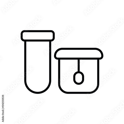 Biomaterial Containers icon vector
