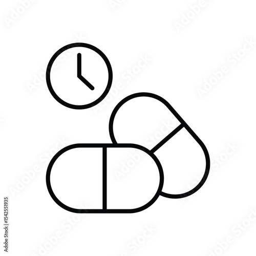 Time Receipt icon vector