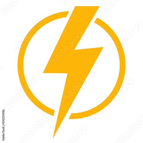 Free Download lightning bolt vector illustration sign on transparent background - GFXLoad