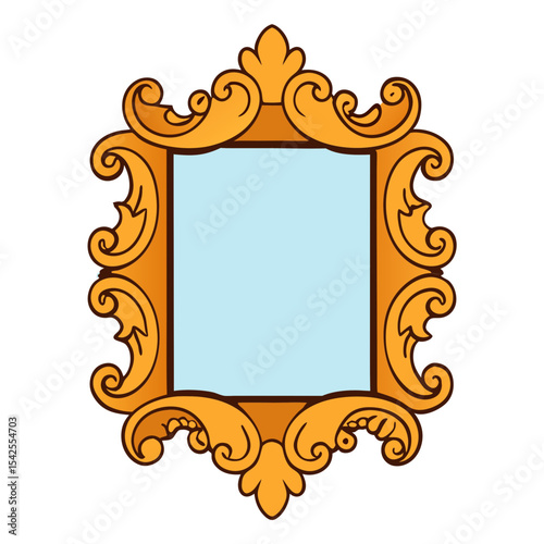 Opulent Baroque Picture Frame with Scrolling Acanthus