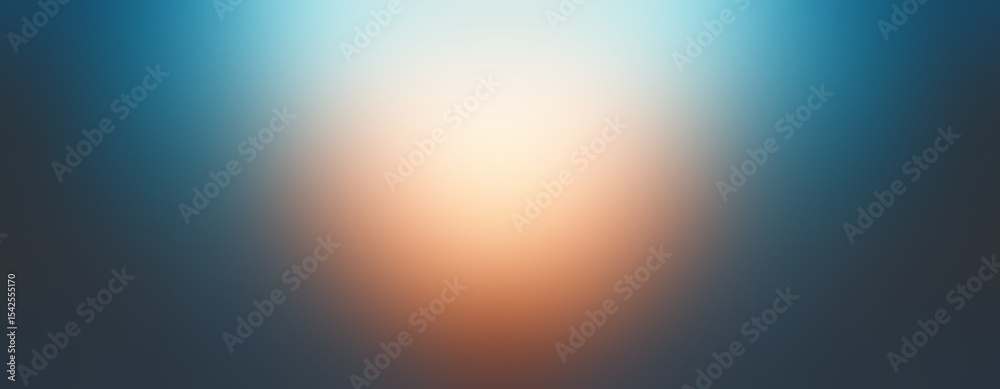 Obraz premium Dawn sky symmetrical banner. Sunset minimal empty background. Red sunlight on deep blue sky backdrop. Simple abstract illustration.