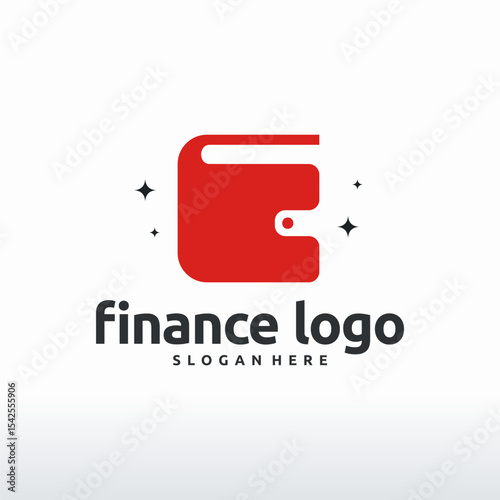 Red wallet  design for finance .