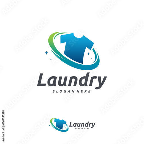 Laundry  design with a clothing item.